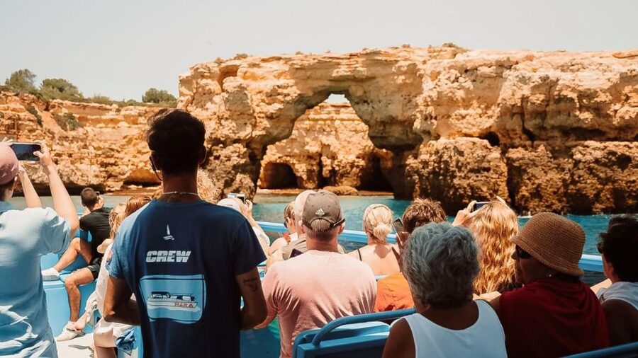 Albufeira: 2.5-Hour Dolphin Watching and Caves Trip - Benagil cave time, the trip’s main event