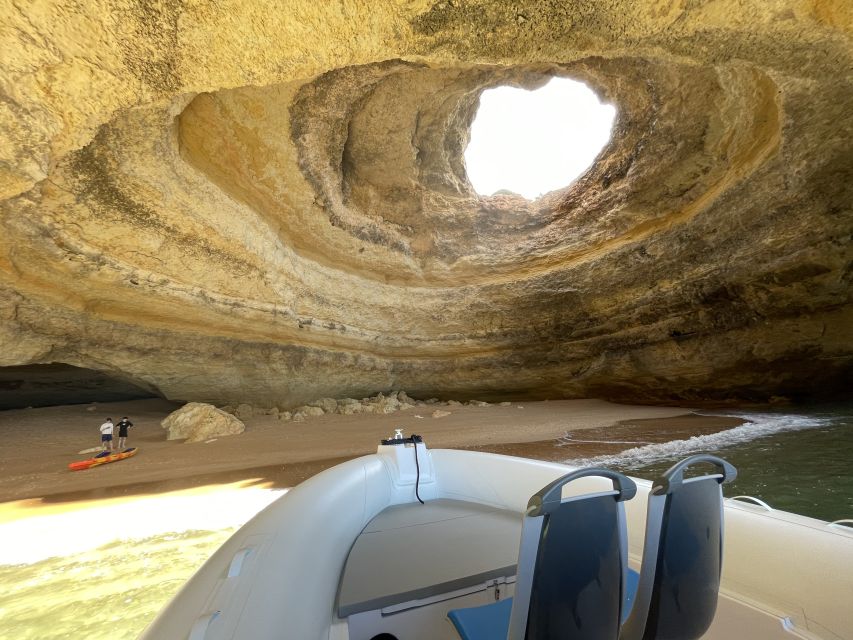 Albufeira: Benagil Cave and Dolphin Sightseeing Boat Cruise - Racing Past Arrifes and São Rafael