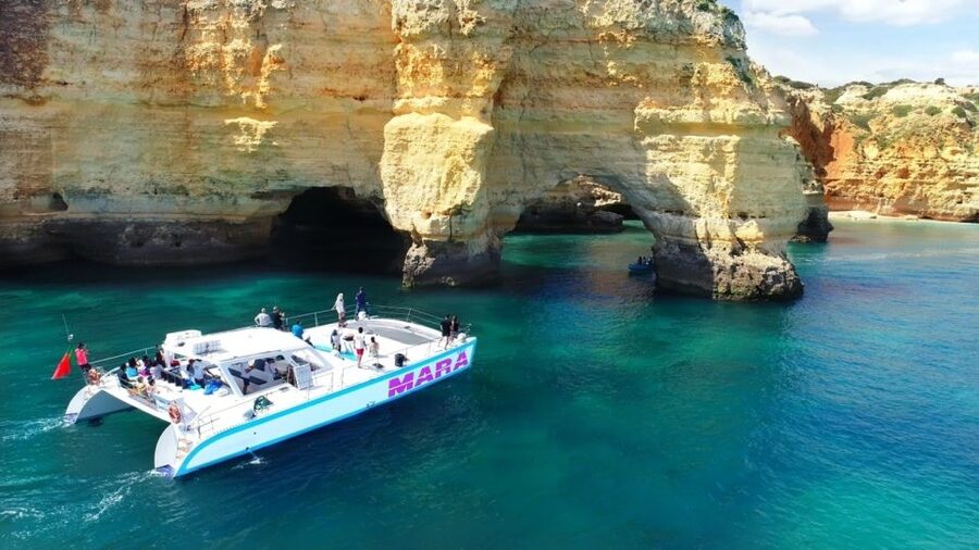 Albufeira: Catamaran Cruise with BBQ & Open Bar on the Beach - Key points to know before booking