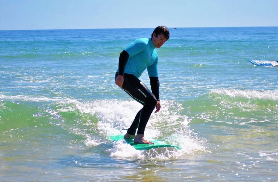 Albufeira: Surfing Lesson at Galé Beach - Catching your first wave