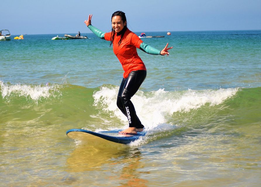 Albufeira: Surfing Lesson at Galé Beach - What the two-hour schedule feels like