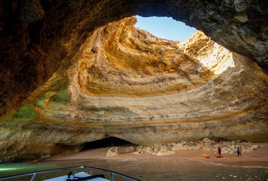 Armação de Pêra: Benagil Caves and Secret Beaches Boat Trip - The rock arches near Marinha Beach