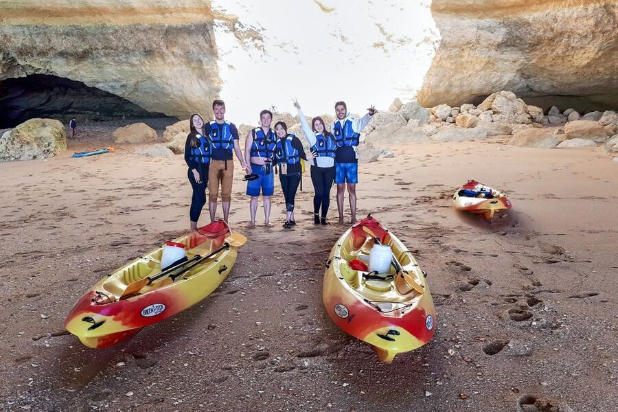 Benagil: Benagil Caves and Secret Spots Guided Kayaking Tour - Why the departure time matters