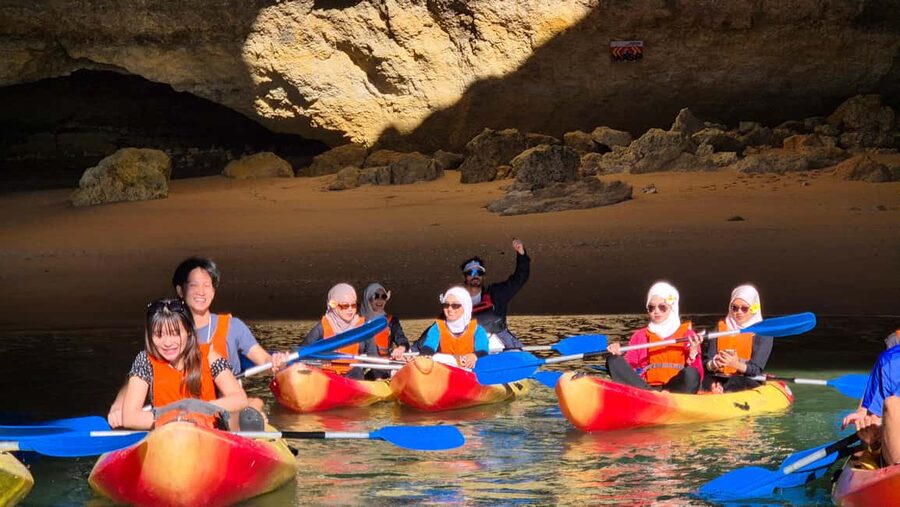 Benagil: Caves, Beaches, and Secret Spots Guided Kayak Tour - Key points at a glance