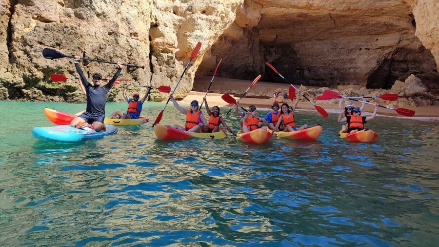 Benagil: Caves, Beaches, and Secret Spots Guided Kayak Tour - Entering the Benagil Sea Cave