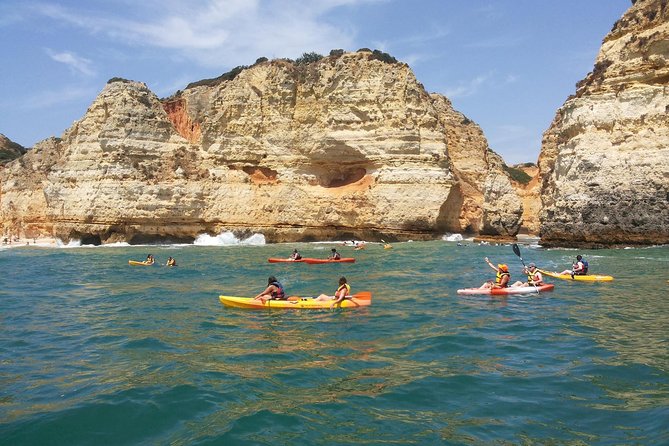 Benagil caves's kayak tour - Other caves, photo stops, and a sea-access beach