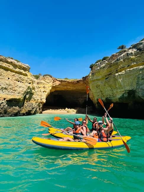 Benagil: Guided Kayak Tour inside caves and Praia da Marinha - Timing, crowds, and parking