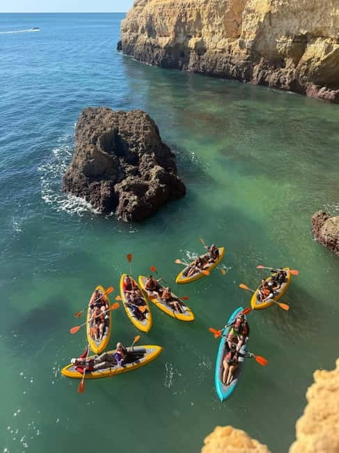 Benagil: Guided Kayak Tour inside caves and Praia da Marinha - What to bring and what to leave behind