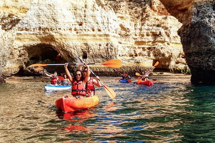 Benagil: Guided Kayaking Tour to the Benagil Cave - Entering Benagil Cave when conditions allow