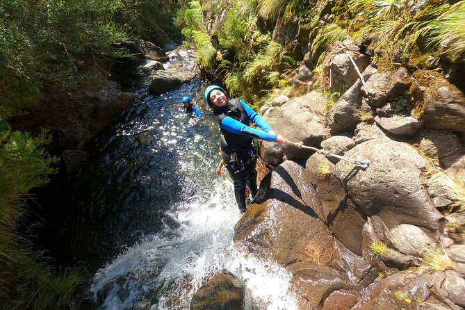 Canyoning in Madeira Island- Level 1 - Four rappels and a river route for first-timers