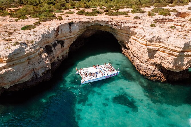 Catamaran Cruise: Caves and Coastline to Benagil - Cruising toward Benagil Caves