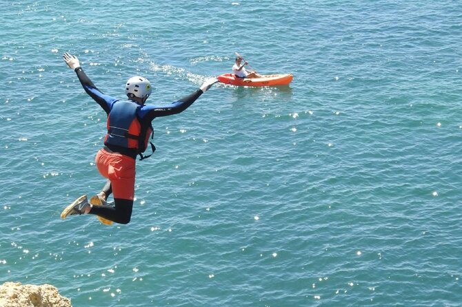 CLIFF JUMPING tour - Coasteering in Albufeira - Coelhinha and Arrifes, cliffs, caves, and open water