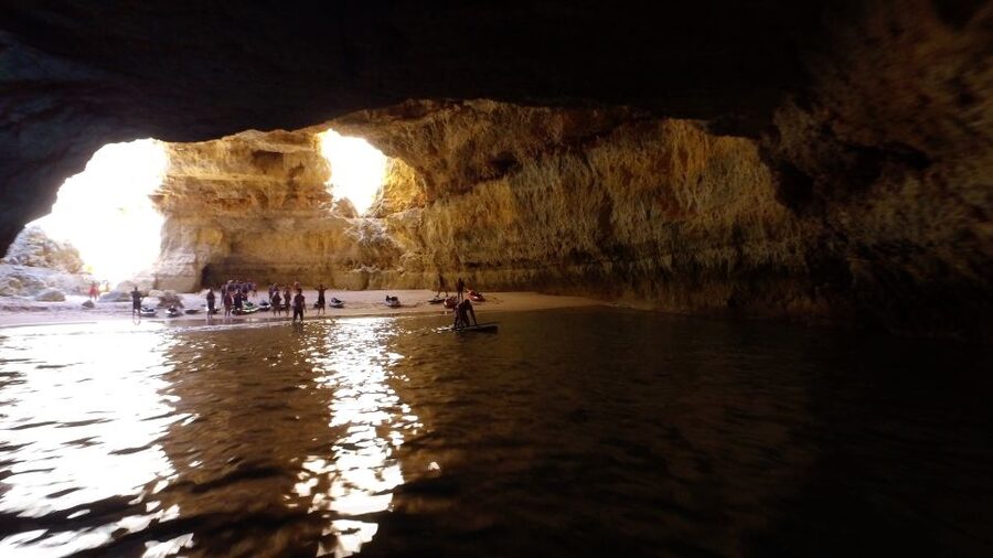 From Albufeira: Benagil Hidden Caves Tour by Kayak - Benagil Cave from the water