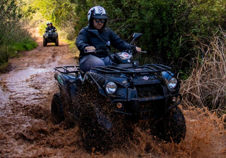 From Albufeira: Half-Day Off-Road Quad Tour - Riding inland from Albufeira