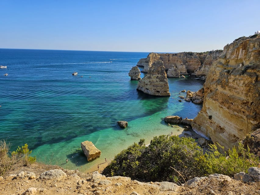 From Faro: Benagil Cave, Marinha Beach, Algar Seco & More - What to bring and what is supplied