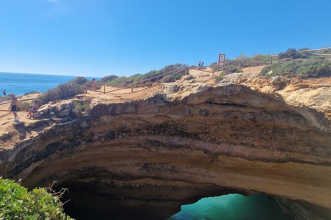 From Faro: Benagil Hiking Cliffs and the 4 Treasure Experience - Benagil from above, not from inside the cave