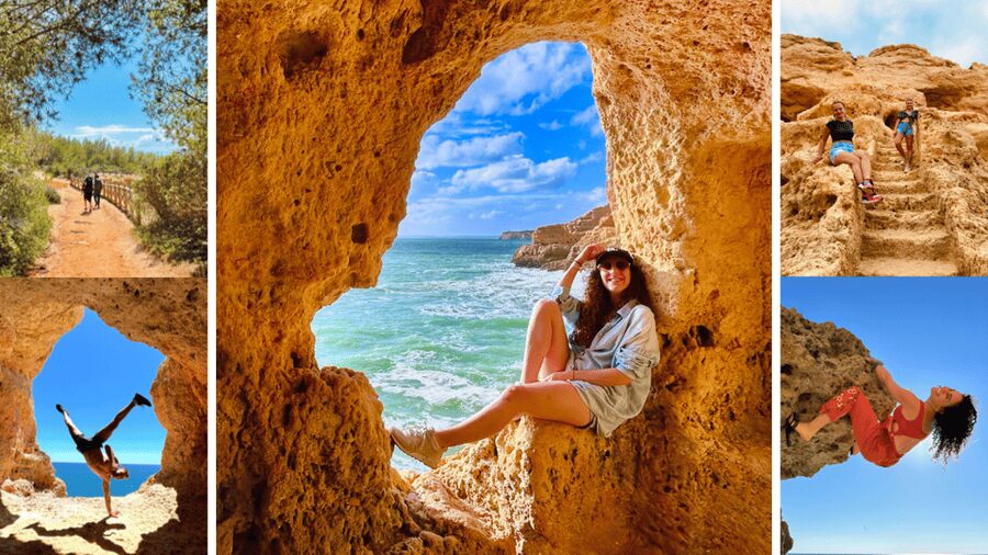 From Faro: Benagil, Marinha, 7 Valleys, and Algar Seco Tour - Algar Seco and Boneca’s Cave