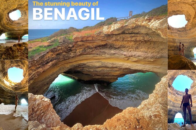 From Faro: Benagil, Marinha Beach, 7 Hanging Valleys, Algar Seco - Praia da Marinha rewards the walk