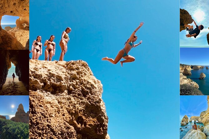 From Faro: Benagil, Marinha Beach, 7 Hanging Valleys, Algar Seco - Benagil gives you the first big view