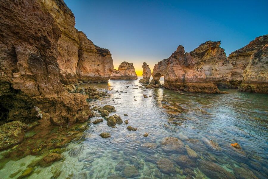 From Lagos: 2.5-Hour Guided Coastal Boat Tour & Grotto Visit - Swimming, sun, and the aqua trampoline