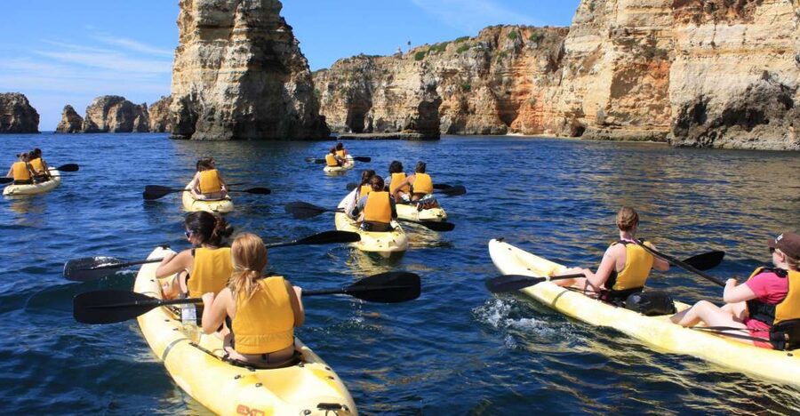 From Lagos: Algarve Coast and Caves by Kayak - Why kayaking beats simply viewing the Lagos cliffs