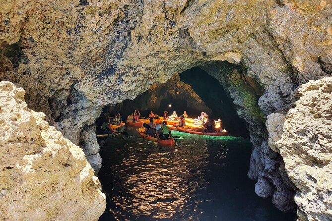 From Lagos: Kayak Tour of Ponta da Piedade Caves on Catamaran - Boarding in Lagos and learning the basics