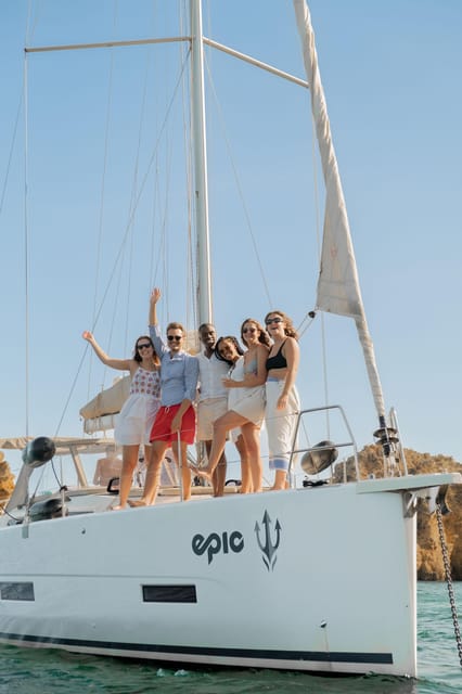 From Lagos: Ponta da Piedade Half-Day Yacht Cruise - Sailing out from Lagos Marina