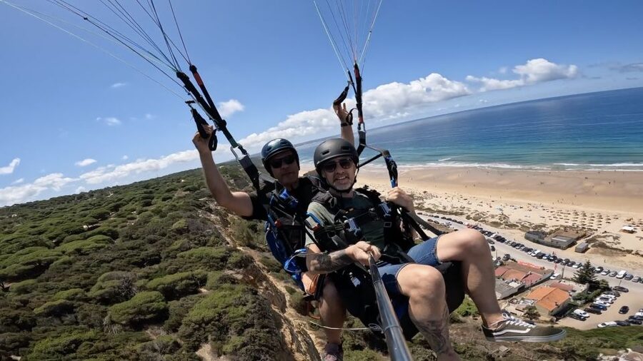 From Lisbon: Paragliding Tandem Flight - Why the launch site can change