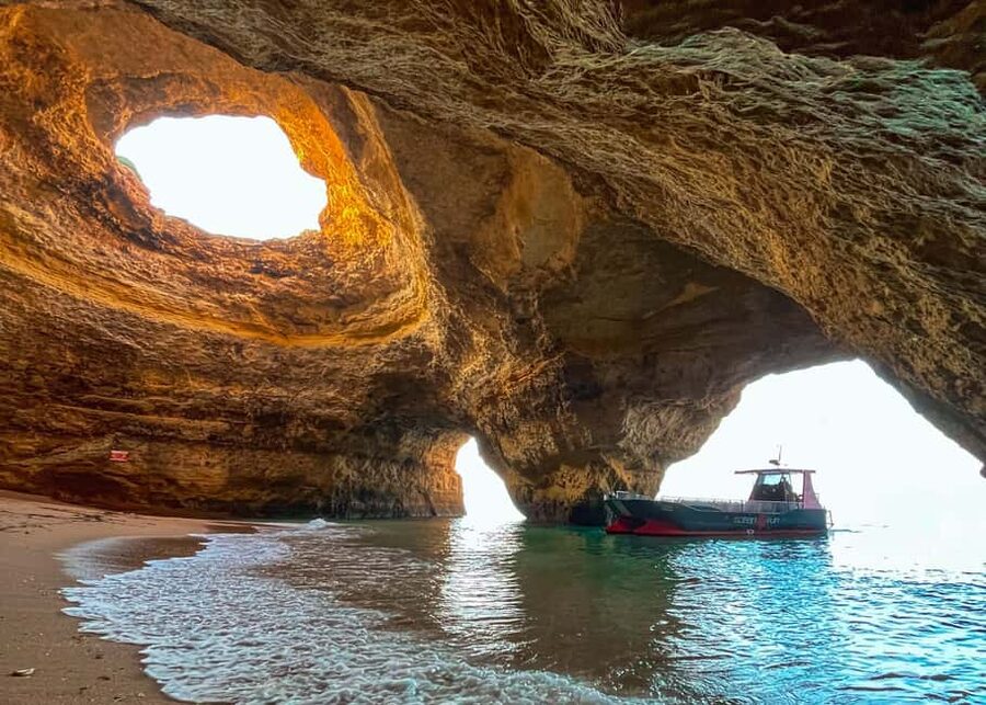 From Portimão: 2-Hour Catamaran Tour to Benagil Caves - Carvoeiro Beach, Marinha Beach, and the rock arches