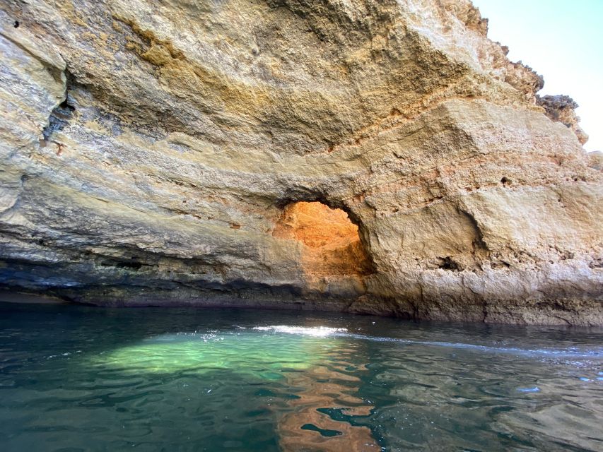 From Portimão: Algar de Benagil and Sea Caves Boat Tour - Praia da Marinha from the water