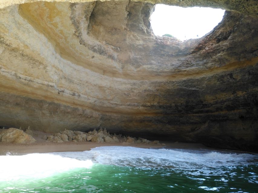 From Portimão: Benagil Caves Guided Speedboat Tour - Seeing Benagil Cave from inside