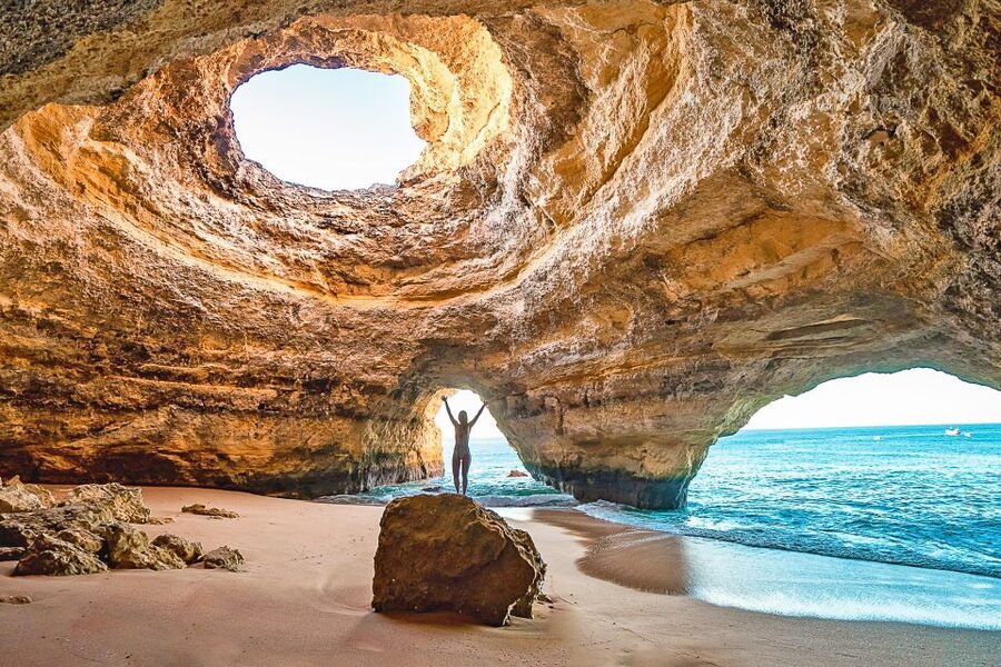 From Portimão: Benagil Sea Caves Boat Tour at Sunrise - Entering Benagil Cave Without Leaving the Boat