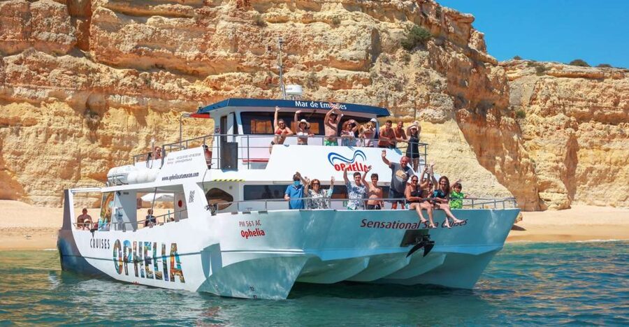 From Portimão: Catamaran Cruise to Benagil Caves with BBQ - Finding Ophelia at Vasco da Gama Pier