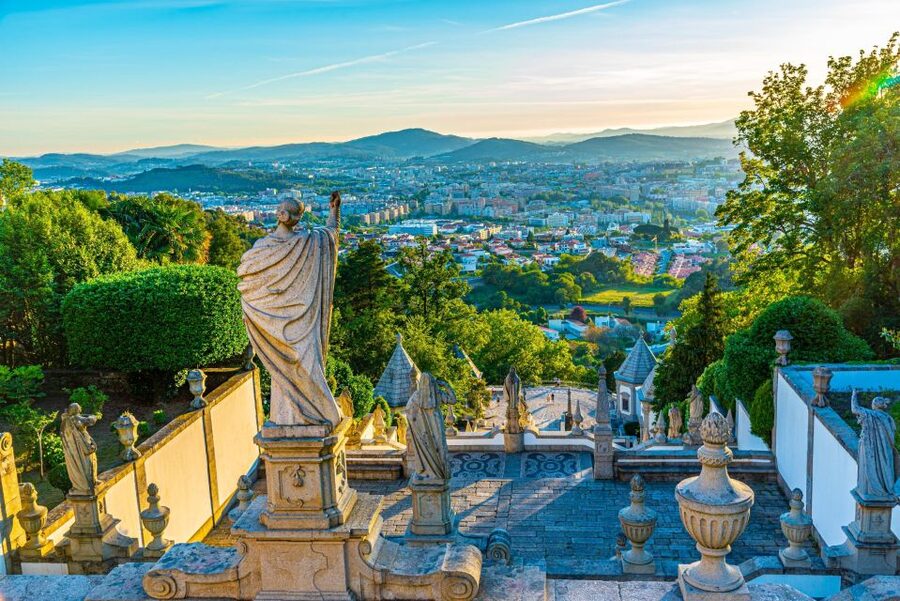 From Porto: Braga & Guimarães Full-Day Tour - Bom Jesus de Braga and its monumental staircase
