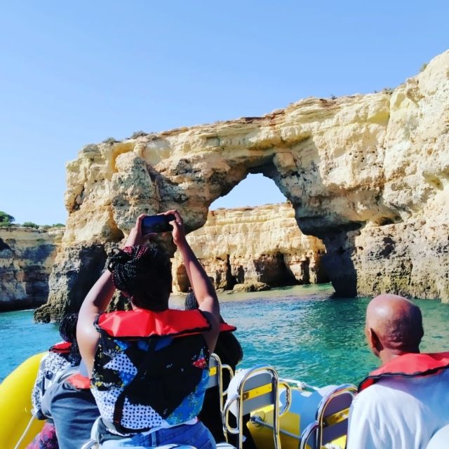 From Vilamoura: 2.5-Hour Benagil Cave and Dolphins Boat Tour - Guides Chico and Pedro keep the trip lively