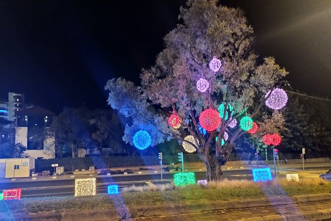 Funchal Christmas lights sightseeing night tour - What happens in the city center