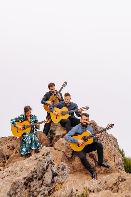 Funchal: Funchal Guitar Quartet in Concert - A small church and four guitars