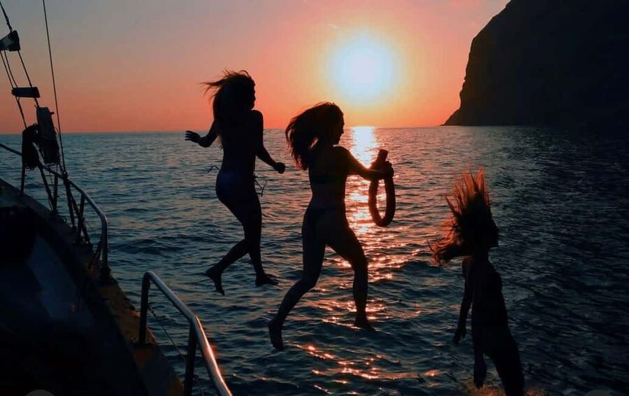 Funchal: Sunset Tour on Traditional Madeiran Boat w/ Drinks - Cabo Girão, swimming, and snorkeling
