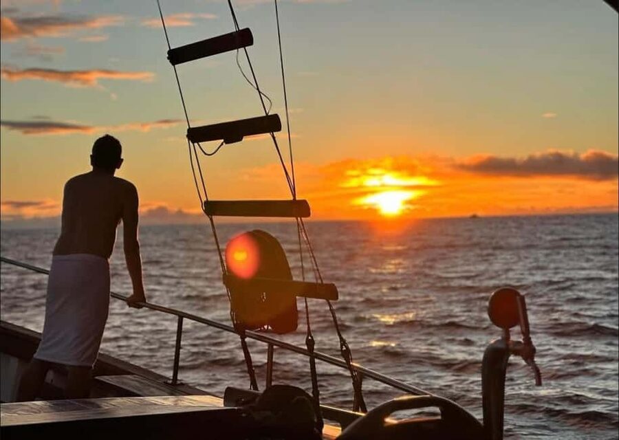 Funchal: Sunset Tour on Traditional Madeiran Boat w/ Drinks - Sailing toward Cabo Girão