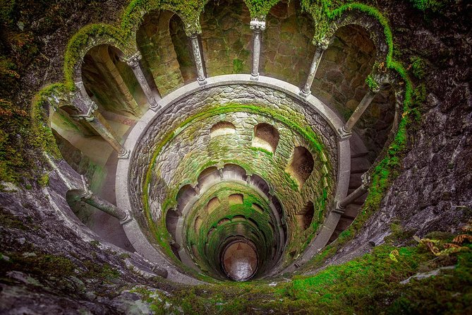 Guided Tour to Sintra, Pena, Regaleira, Cabo da Roca and Cascais - Pena Palace from the outside
