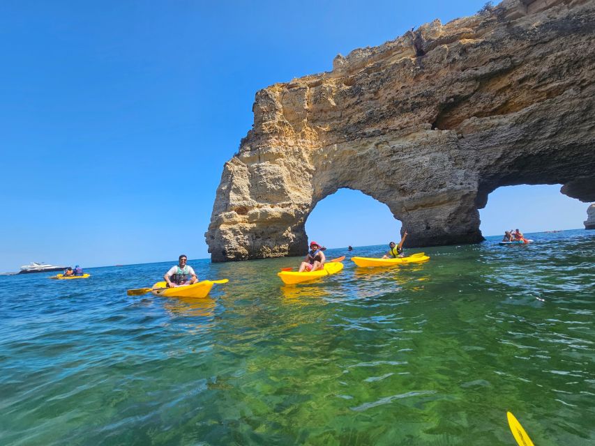 Lagoa: Benagil Cave and Marinha Beach Guided Kayaking Tour - Safety, sea conditions, and the limits of the route
