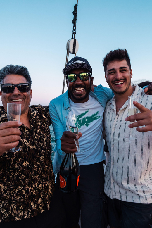 Lagos: Sunset Sail aboard a Traditional Boat with Prosecco - Along the Lagos coast before sunset
