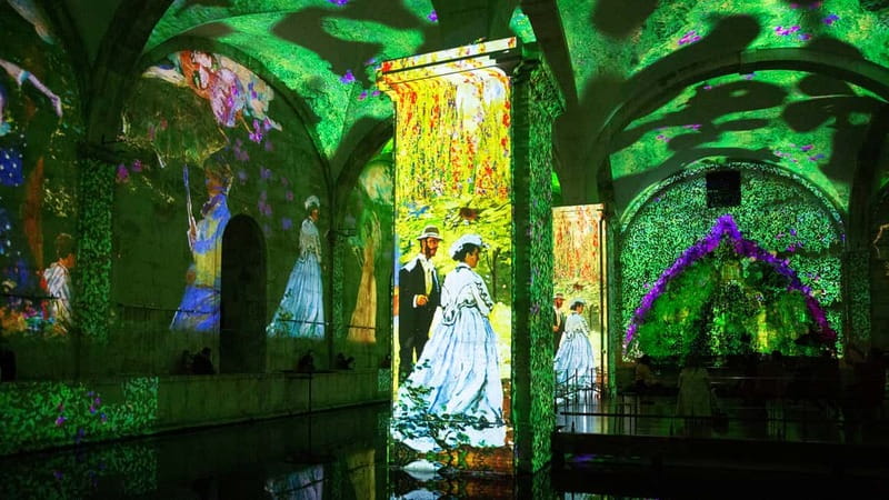 LISBOA: Impressive Monet & Brilliant Klimt - Entering the Mãe D’Água Reservoir