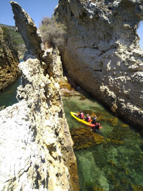 Lisbon: Arrábida Kayak and Coasteering Adventure Tour - Beach picnic, wine, and a proper pause