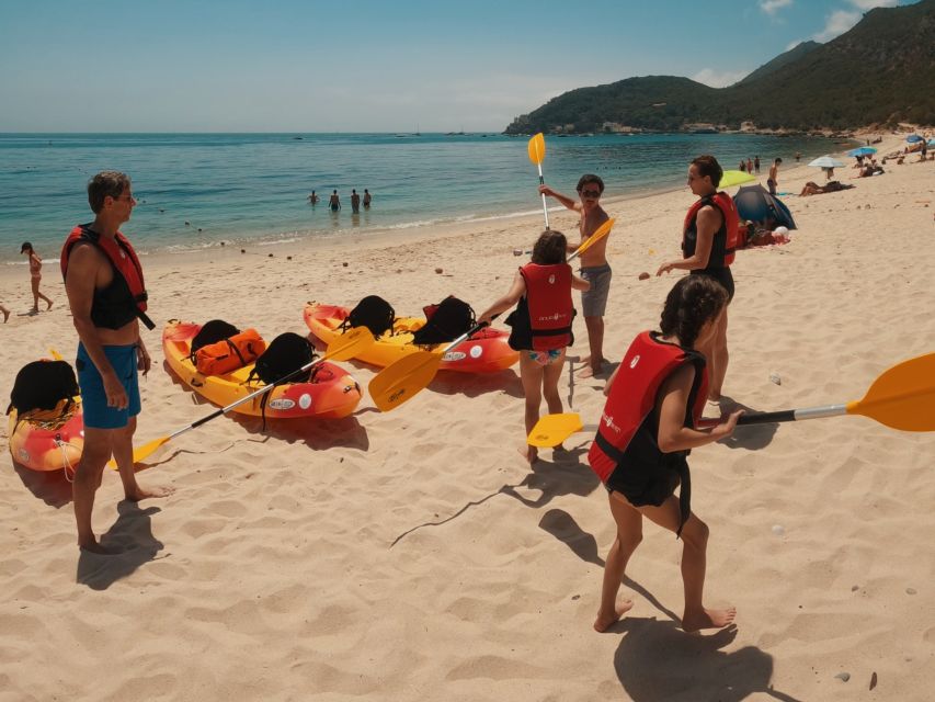 Lisbon: Arrábida Kayak & Wild Beach Snorkeling with Pickup - Arriving at Portinho da Arrábida