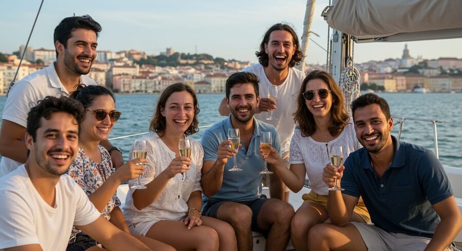 Lisbon: Champagne Sailing Tours - The City From Commerce Square to Alfama