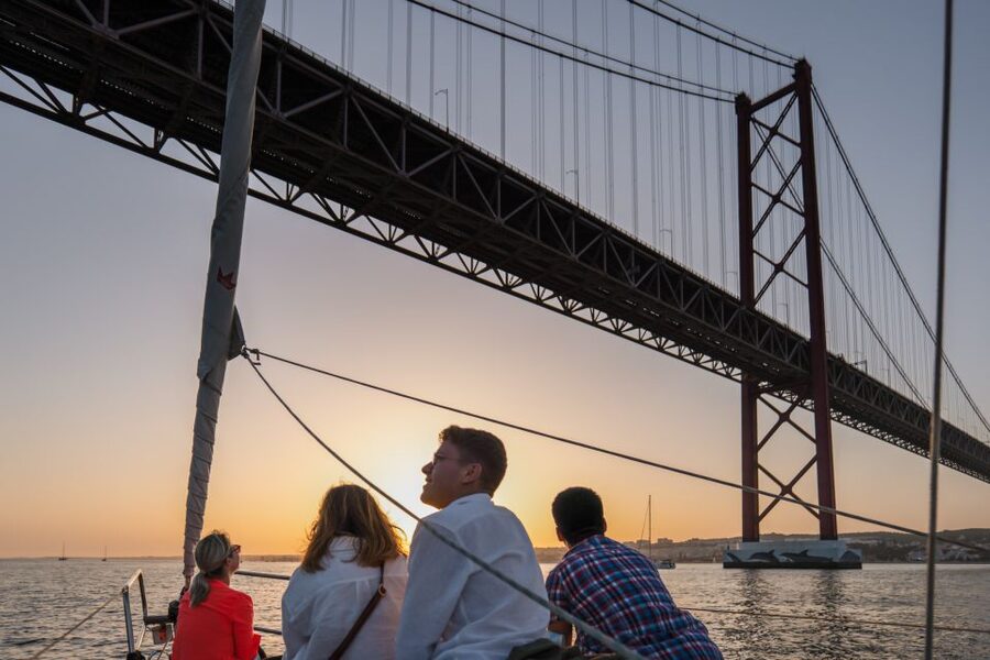 Lisbon: Daytime/Sunset/Night City Sailboat Tour with Drink - MAAT, Cordoaria, and the return to Belém