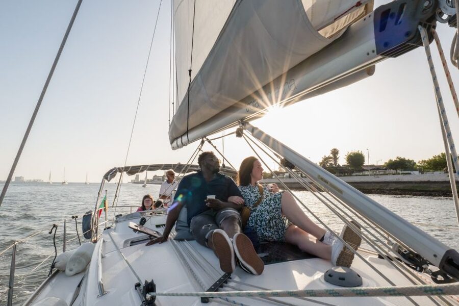 Lisbon: Daytime/Sunset/Night City Sailboat Tour with Drink - The ride from Belém to the bridge