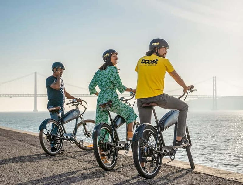Lisbon: Electric Bike Tour by the River to Belém - Under the 25 de Abril Bridge and along the docks
