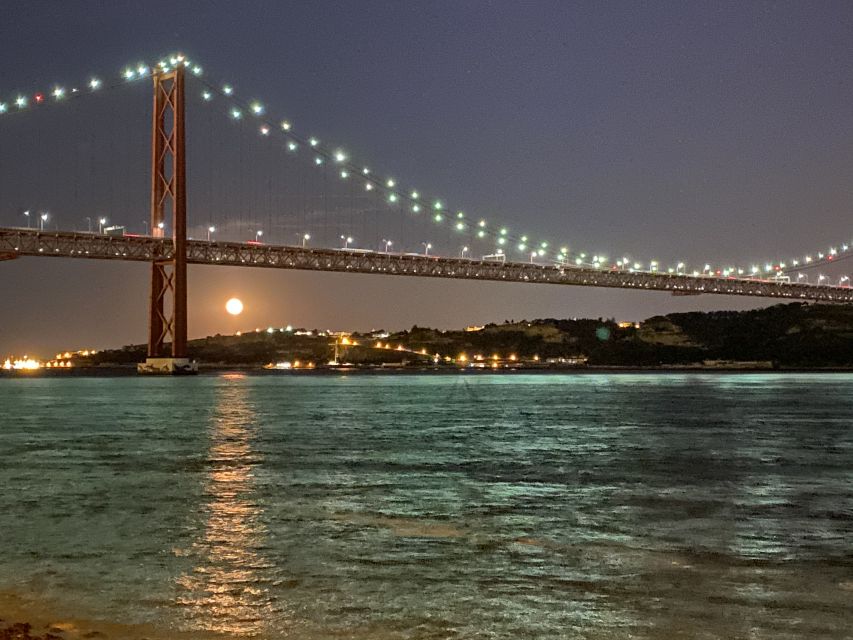 Lisbon: Luxury Sailboat Cruise at Night - Time Out Market and the central waterfront